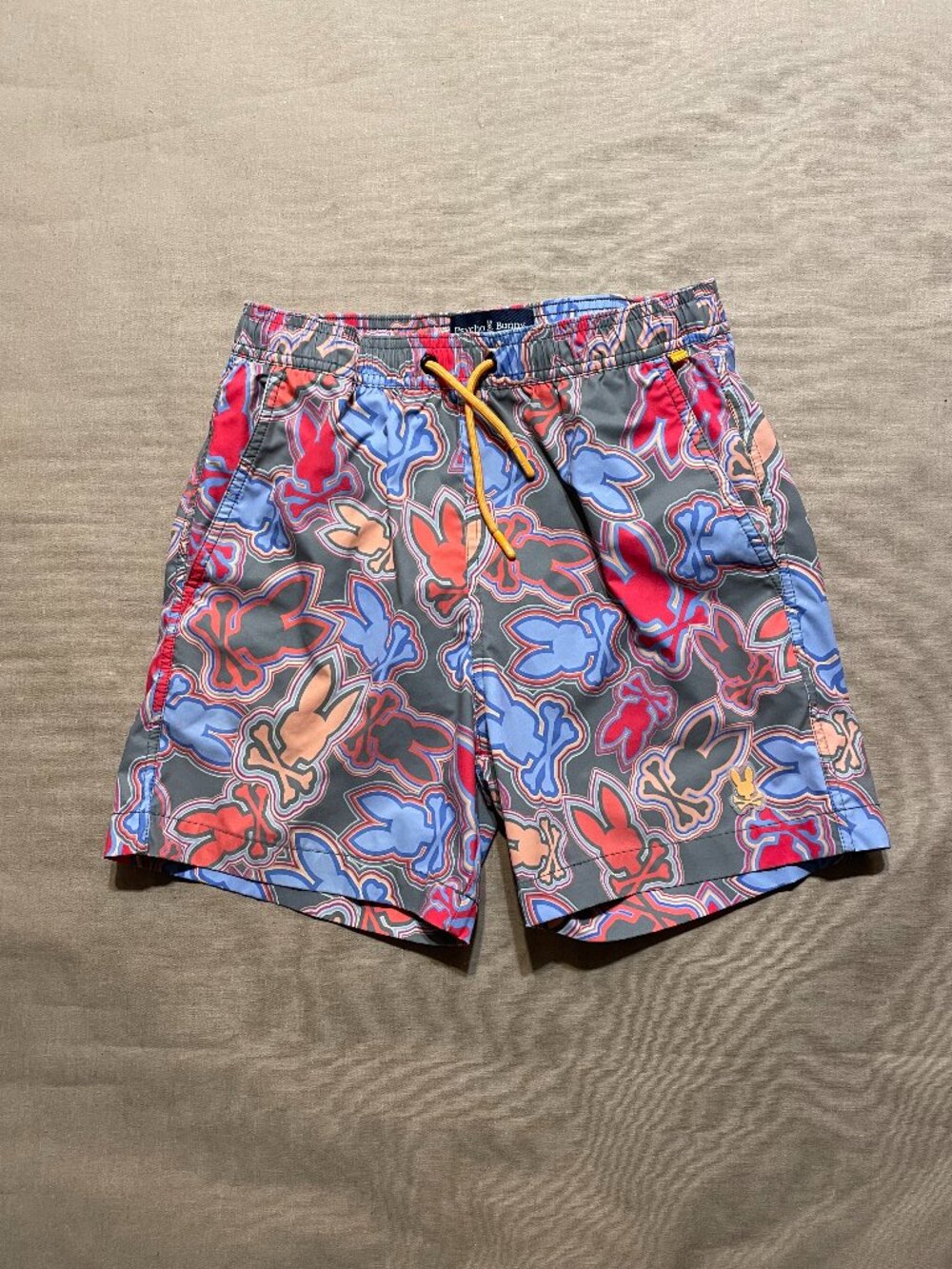 Psycho Bunny Boys Swim Trunks Sz L (14-16) Summer Vacation Beach Resort Luxury